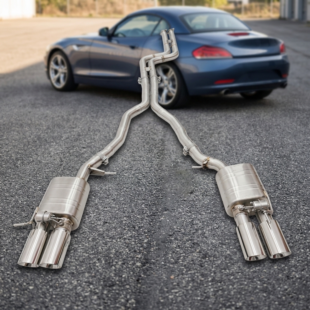 VantaFlow Stainless Steel Vacuum Valve Catback Exhaust System With Muffler for BMW Z4 E89 2.5L 2009-2011