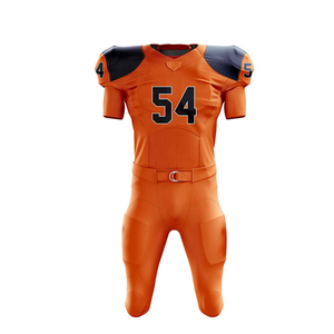 Ensemble de maillot et pantalon de football américain respirant, design rembourré, couture durable, équipement d'équipe sportive - Product Image 6