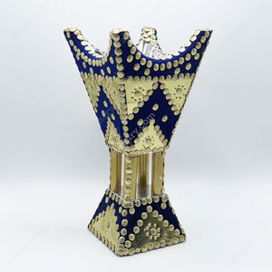 Brûleur Bakhoor incrusté en laiton brûleur Bukhoor fait à la main brûleur d'encens électrique en bois Bakhoor par Tradnary Exim Pvt Ltd - Product Image 6