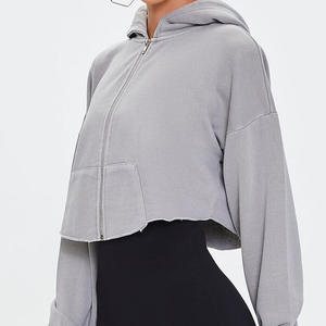 Sudadera con capucha elegante de algodón con logotipo personalizado OEM para mujer/Tasa de fábrica último diseño Sudadera con capucha deportiva de alta calidad para mujer 2025 - Product Image 2