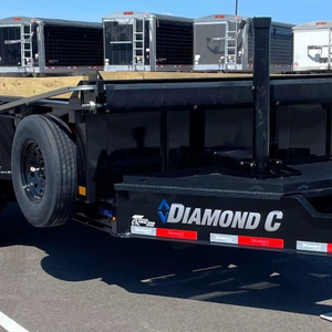 Remolque de Volteo de Perfil Bajo Diamond C LPD 14, Remolque de Volteo Hidráulico de Eje Tándem de 14 Pies |   Transporte de Materiales y Construcción de Alta Resistencia - Product Image 3