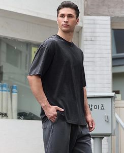 เสื้อยืดคอตตอนหนานุ่ม พิมพ์ลายสกรีนพัฟฟ์ สไตล์สตรีทแวร์ สีขาว ทรงโอเวอร์ไซส์ ไซส์ใหญ่พิเศษ สำหรับผู้ชาย - Product Image 4
