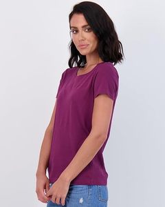 โปรดิวเซอร์เสื้อยืดคอกลมแขนสั้นผ้าฝ้ายคลาสสิกสำหรับผู้หญิง - Product Image 6