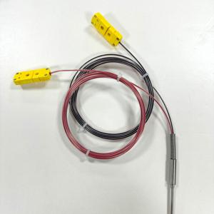 Термопара типа K с двойной изоляцией, зонд из нержавеющей стали, высокоточный высокотемпературный датчик - Product Image 3