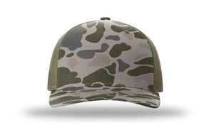 Casquette de camionneur unisexe en coton 100% de haute qualité, 6 panneaux, logo brodé 3D personnalisé, imprimé, maille pré-courbée, style sportif et outdoor, camouflage - Product Image 2