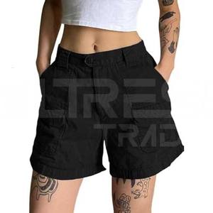Women's Best Customizable Design <b>Cargo</b> <b>Shorts</b> Breathable Mid Waisted Casual Pants Stylish Streetwear for <b>Ladies</b> Wholesale Top - Product Image 3