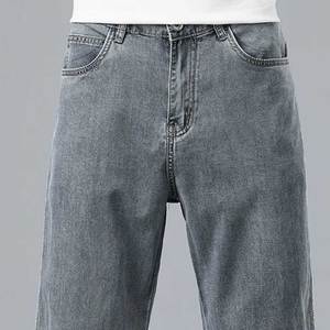 New Street wear Style Quick Dry Men Casual Jeans Custom Design 2025 Newest Design Slim Fit Straight Men Casual Jeans For Sale - Product Image 5