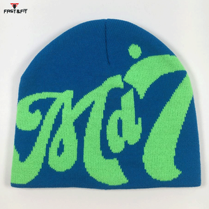 Gorros de Invierno Unisex Personalizados al por Mayor, Transpirables, Impermeables, de Tela de Forro Polar de Algodón, con Bordado 3D, Multicolores - Product Image 2