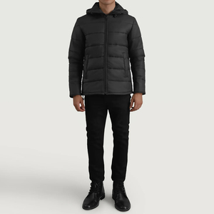 Venta al por mayor de encargo ligero impermeable a prueba de viento acolchado Puffer Baggy chaquetas con capucha de gran tamaño para los hombres chaquetas gruesas - Product Image 2