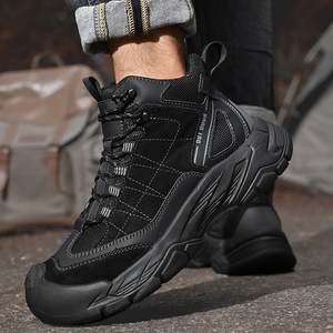Botas de Trabajo para Hombre, Antideslizantes, Tallas Grandes, Calzado Deportivo Informal para Exteriores, Resistente al Desgaste, para Senderismo y Trekking - Product Image 4
