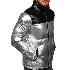 Chaquetas Acolchadas para Hombre 2026, Diseño Personalizado, Chaqueta Acolchada de Alta Calidad, Chaqueta Acolchada Plateada Extra Grande Hecha de Poliéster para Hombre - Product Image 2
