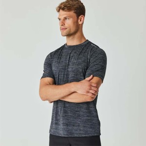 Camiseta de gimnasio de manga Cuarta parte para hombre premium: absorbe la humedad, de secado rápido e ideal para fitness, entrenamiento y Deportes - Product Image 2