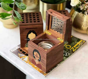 Quemador de madera de lujo Bakhoor y caja de almacenamiento Oud, soporte de incienso árabe hecho a mano con incrustaciones de nácar y bandeja acrílica - Product Image 1