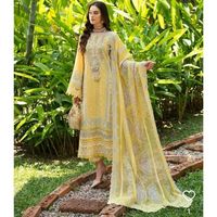 Robes pour femmes pakistanaises/indiennes, luxe, fantaisie, dentelle, décontractées, longueur au sol, coupe A, 100% coton, autres robes pour femmes