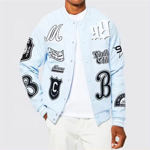 OEM personalizado Vintage Varsity chaqueta de invierno de cuero mangas Escuela universidad béisbol Letterman Varsity chaqueta para los hombres - Product Image 1