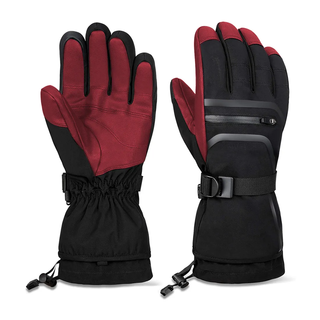 Fabricación Guante transpirable aislado con guantes de esquí impermeables que absorben Guantes cálidos de invierno uso para protección servicio OEM