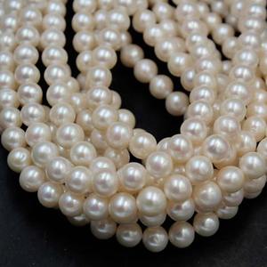 Perlas de Agua Dulce Blancas Genuinas Sueltas de 5mm, 6mm, 7-8mm, 8mm, 10mm, Grado AAA, Certificadas por Terceros, Naturales para Bisutería - Product Image 3