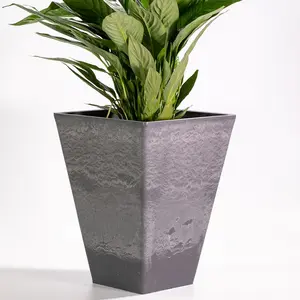 Low Price Square Flower Pot Planter Tall Flower Pot Concrete Mold Flowerpot Outdoor Plastic Plant Pot