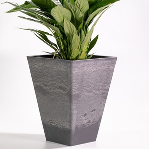 Vaso da fiori quadrato a basso prezzo fioriera vaso da fiori alto stampo in <span class=keywords><strong>cemento</strong></span> vaso da fiori vaso da fiori in plastica per esterni - Product Image 1