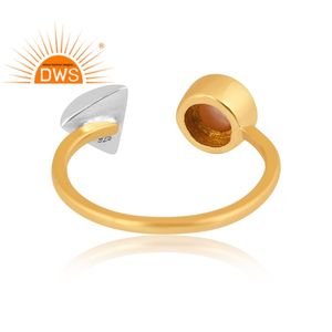 Latest Handmade Design 18K Gold Plated Natural Pearl <b>Adjustable</b> <b>Ring</b> Demi Fine Jewelry For Women Gift For Her - Product Image 4