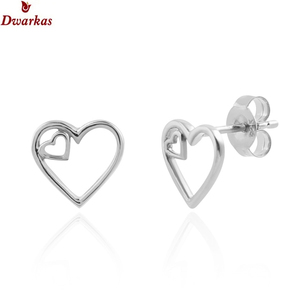 Luxury fine jewelry <b>earrings</b> 925 sterling <b>silver</b> zircon <b>heart</b> <b>stud</b> <b>earring</b> for ladies and girls valentine gift jewelry <b>earrings</b> - Product Image 4