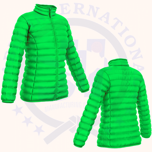 Winter Products Veste matelassée épaisse et ample unisexe pour hommes et femmes Impression de logo personnalisée - Product Image 1