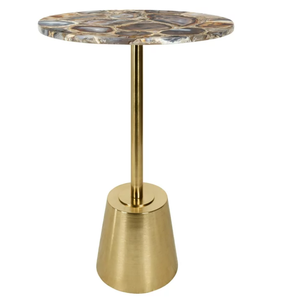 Tendance métal canapé Table d'appoint décor à la maison Table d'appoint à la main or Rose fini moderne haut arrondi meubles de salon - Product Image 4