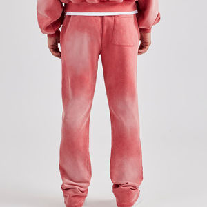 Ensemble sweat à capuche et pantalon en molleton délavé pour homme – Survêtement personnalisé respirant pour l'automne - Product Image 6