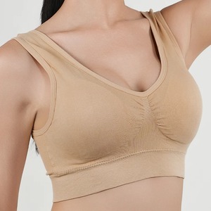 Sujetadores sin costuras para mujer, Top deportivo de realce, sujetador transpirable para mujer, Sujetador con relleno activo sin aros, Top corto Sexy de Color sólido - Product Image 5