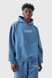 เสจใหม่กางเกงวอร์มทรงบูทตัด2ชิ้นโอเวอร์ไซส์ทรงครอปมีฮู้ดเสื้อมีฮู้ดสำหรับผู้ชายโลโก้แบบสวมหัว - Product Image 6