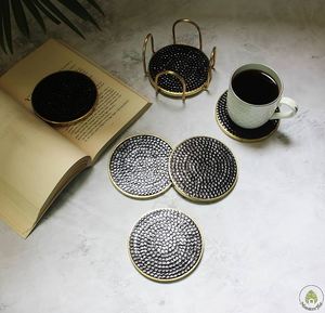 Nouveau design décoratif écologique Sous-verre en métal de qualité supérieure Luxueux prix de gros Sous-verre en métal à un prix abordable - Product Image 2