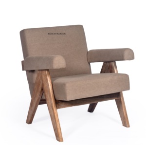 ชุดเก้าอี้โซฟาแบบพับได้สไตล์วินเทจไม้สักสไตล์วินเทจแบบโบราณชุดเก้าอี้โซฟาแบบปรับได้หรูหราทันสมัย - Product Image 6