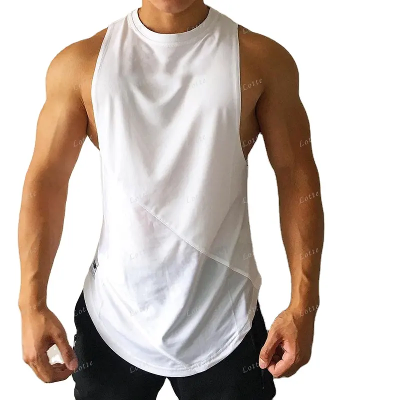 Factory Direct Sale Wholesale good quality streetwear men Tank Tops gym 100% pure cotton tank top for men
