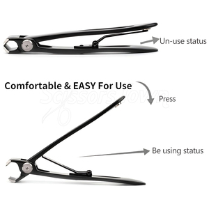 Cortaúñas de alta resistencia con logotipo personalizado Cortador de acero inoxidable para uñas gruesas y encarnadas - Product Image 4