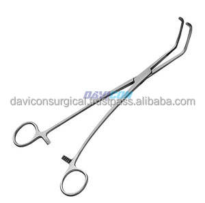 Pinza Manual para Vena Cava Satinsky de Acero Inoxidable de Alta Calidad Profesional con Mordaza Cruzada Dentada de 1.1/4 de Pulgada de Longitud - Product Image 5