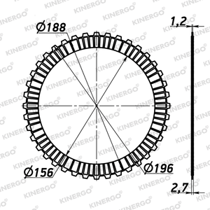 Disco de Fricción FMB15V5 para Mercedes Benz 722.9 Late - Product Image 2
