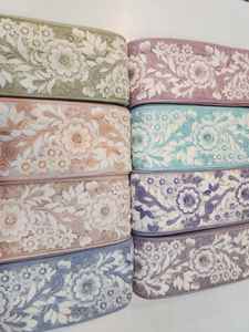 Fabricante al por mayor Venta caliente Buen bordado Encaje Trim en stock - Product Image 2