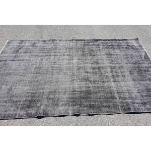 Alfombra moderna de lana gris de retales, alfombra de tejido plano turco de 4,9x8 pies, decoración para sala de estar con respaldo de látex - Product Image 3