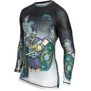 Protector de sarpullido de manga larga púrpura, protector de sarpullido MMA de la mejor calidad, protector de sarpullido Jiu Jitsu y diseño de kimono Bjj Rash Guard - Product Image 3