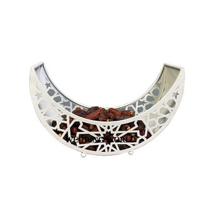 Bandeja de Chocolate de Metal con forma de Luna, plato de Chocolate de lujo de diseñador árabe, nueva bandeja de Chocolate decorativa más vendida - Product Image 1