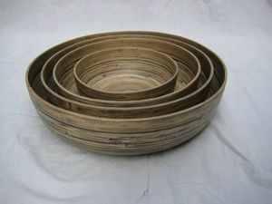 ชุดชามสลัดไม้ไผ่ทรงกลมชุดชามผสมไม้ไผ่ - Product Image 2