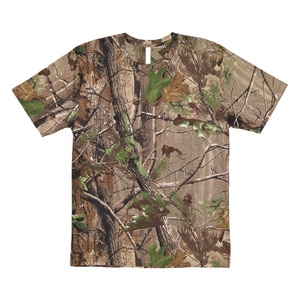 Fabricante personalizado 280gsm algodón hombres camisetas Jungle Camo Real Tree Print para acampar satisfacer cualquier condición - Product Image 1