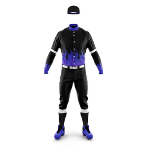 Uniforme de Béisbol Sublimado Personalizado OEM, Uniforme de Béisbol Juvenil con Cuello Redondo, Conjunto de Uniforme de Béisbol - Product Image 5