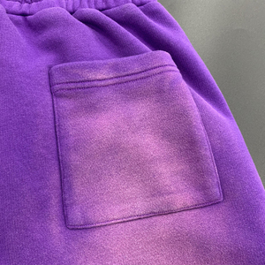 Pantalones cortos de gimnasio Vintage para hombre, alta calidad, algodón 100 Gsm, lavado con ácido, ecológico, con cordón en la cintura, sólidos a la moda para el verano - Product Image 5