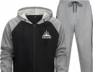 ชุดกีฬาผู้ชายฤดูหนาว เสื้อฮู้ดดี้และกางเกงขายาว |   ตัวเลือกสีแบบกำหนดเอง |   ผ้าฝ้ายฟลีซ 100% น้ำหนัก 380 กรัม ผ้าหนา ระบายอากาศได้ดี - Product Image 3