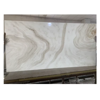 Plaques de marbre artificiel translucide blanc imitation albâtre, résistantes au feu, panneaux de pierre rétroéclairés pour la décoration murale intérieure des hôtels