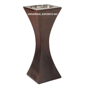 Wooden Walnut Bakhoor Round Shape Designer Luxury <b>Incense</b> <b>Holder</b> Hot Selling Tabletop Wooden Mubkhar - Product Image 2