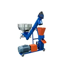 Máquina Eléctrica Pequeña para Producción de Pienso en Pellets para Animales, Aves de Corral, Pollos y Patos, Equipo de Línea de Procesamiento de Pellets para Uso en Granjas