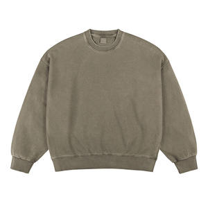 Vêtements personnalisés Survêtements pour hommes Sweat-shirt à col rond pour hommes Sweat-shirt à capuche en coton biologique pour hommes - Product Image 1