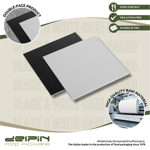 Made in Italy nhiều lớp dùng một lần hình chữ nhật vuông màu đen & trắng bánh Hội Đồng Quản trị các tông kích thước khác nhau sẵn sàng để tàu - Product Image 3